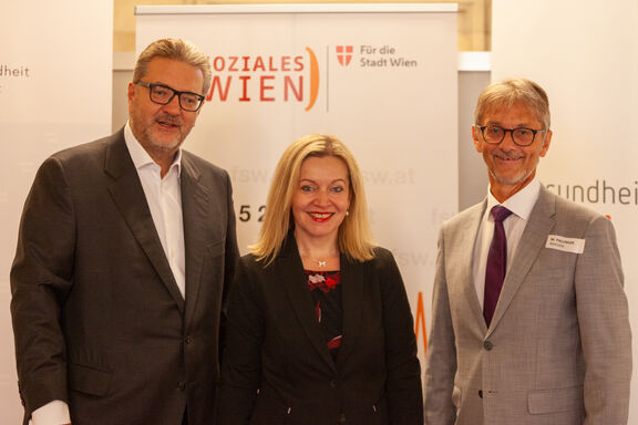 Anita Bauer, Peter Hacker und Manfred Pallinger