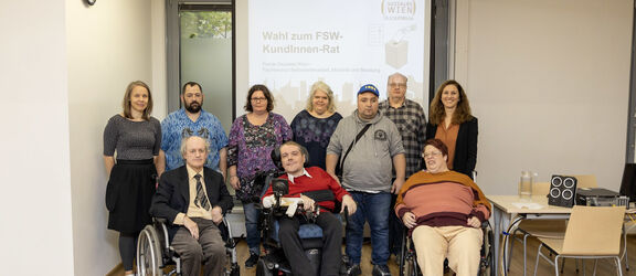 Die Begleitgruppe des FSW-Kundinnenrats