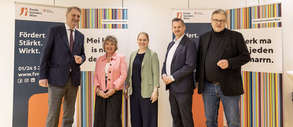 Medientermin Demenzstudie FSW: Georg Psota, Sabine Hofer-Gruber, Susanne Winkler, Marcus Franz, Peter Hacker