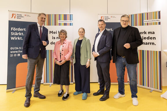 Medientermin Demenzstudie FSW: Georg Psota, Sabine Hofer-Gruber, Susanne Winkler, Marcus Franz, Peter Hacker