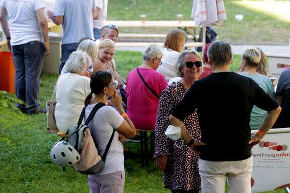 Viel los beim großen Grätzelfest im Karl-Seitz-Hof.