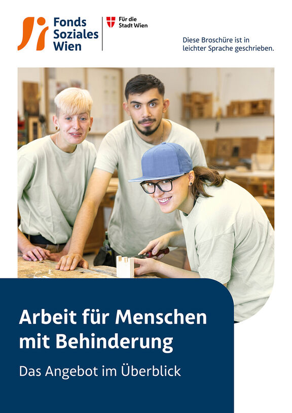 Broschüre: Arbeit für Menschen mit Behinderung – Das Angebot im Überblick