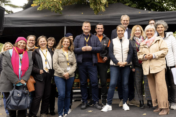 Beste Stimmung bei der Abschlussveranstaltung im Türkenschanzpark.