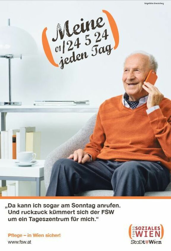 Da kann ich sogar am Sonntag anrufen. Und ruckzuck kümmert sich der FSW um ein Tageszentrum für mich. 