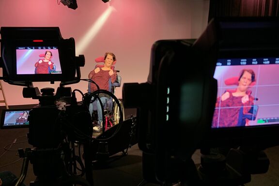 Kandidatin beim Filmdreh | FSW Kandidatin beim Filmdreh